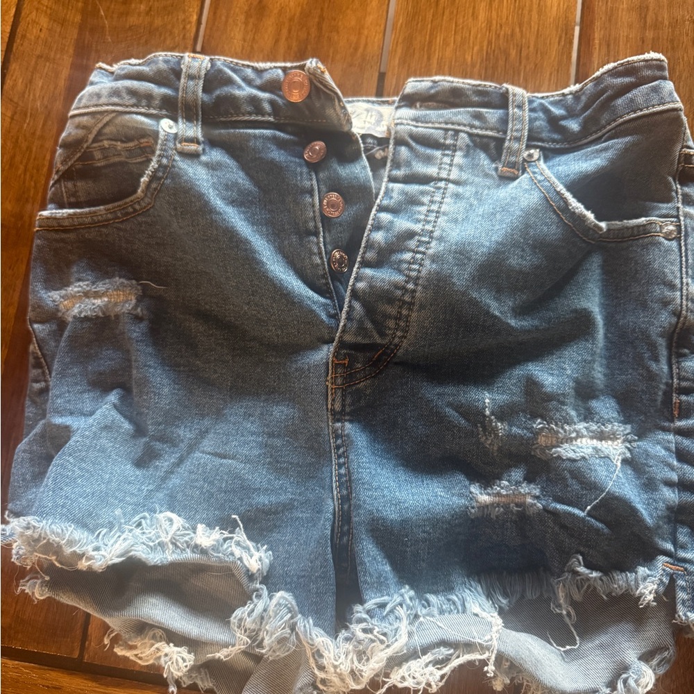 FP Movement by Free People Blue Jean Shorts